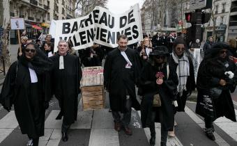 Manifestation contre le projet de loi Justice, Paris, 15 janv. 2019. Photo Brian du Halgouet/CNB.