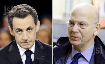 Nicolas Sarkozy (G) et Patrick Buisson (D). 