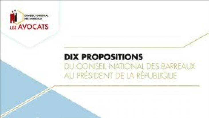 Les 10 propositions du CNB au président Macron