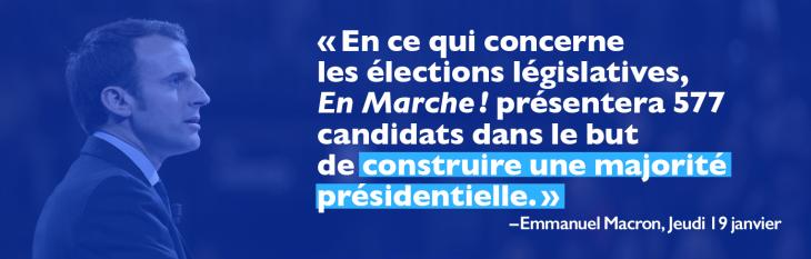 Emmanuel Macron recrute pour les législatives 2017.