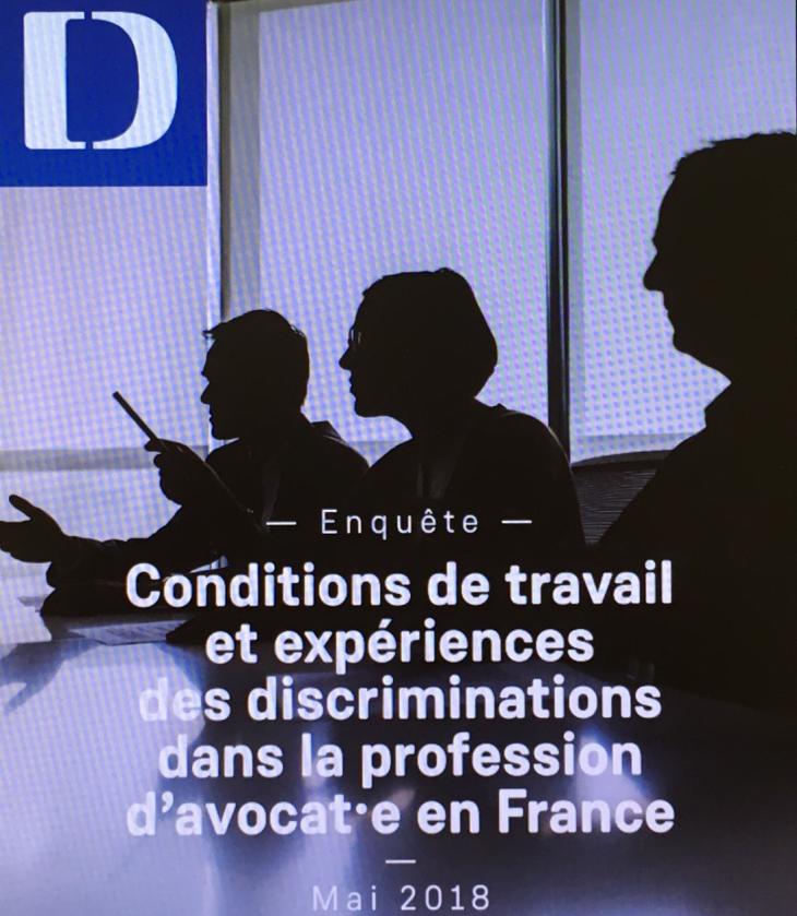 Enquête du Défenseur des droits sur les conditions de travail et expériences des discriminations dans la profession d'avocat en France.