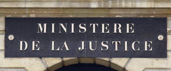 Ministère de la justice, place Vendôme à Paris.