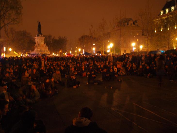 Nuit Débout, place de la République, 22 avril 2016.