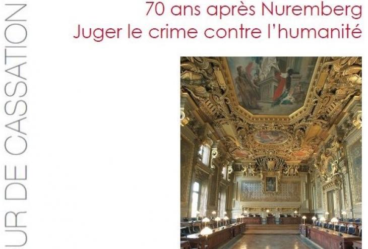 Couverture colloque 70 ans après Nuremberg, Juger le crime contre l'humanité
