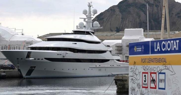 Yacht Amore Vero, appartenant à Igor Sechin via la société russe Rosneft. Capture d'écran.